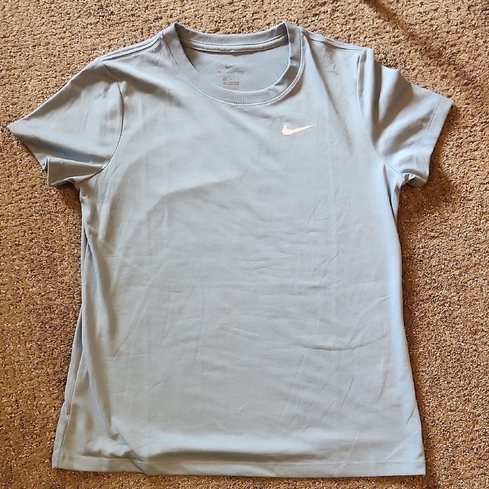 Nike Women's Light Blue T-Shirt